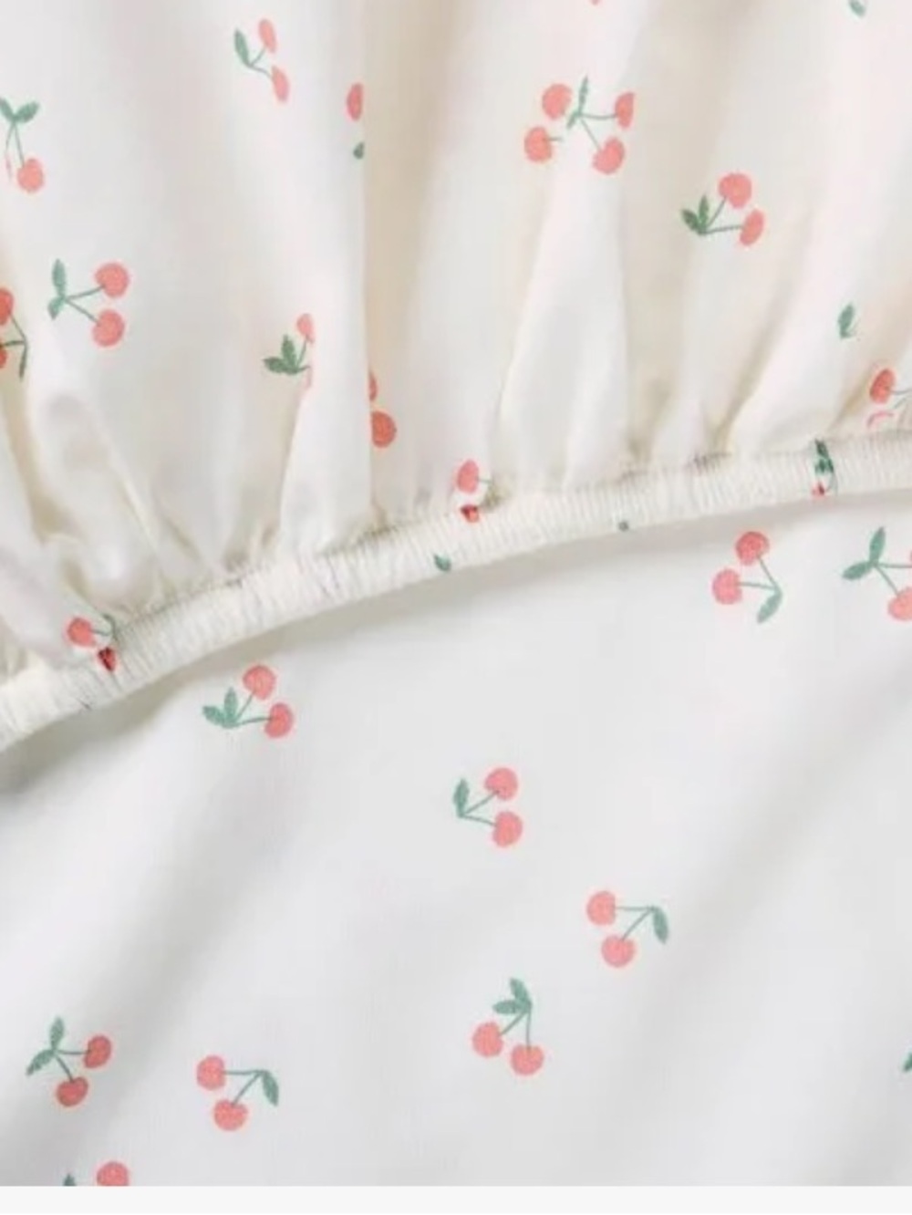 cloud island Toddler Bedding Set in White and Cream with Soft Pink Accents - Picture 4 of 10